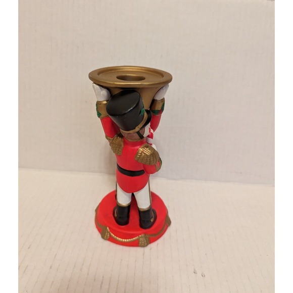 PARTYLITE Toy Soldier #P7704 Christmas Taper Candle Holder 6" Tall Nutcracker - Picture 6 of 7